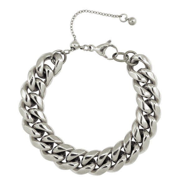 Stainless Steel Cube Chain Bracelet