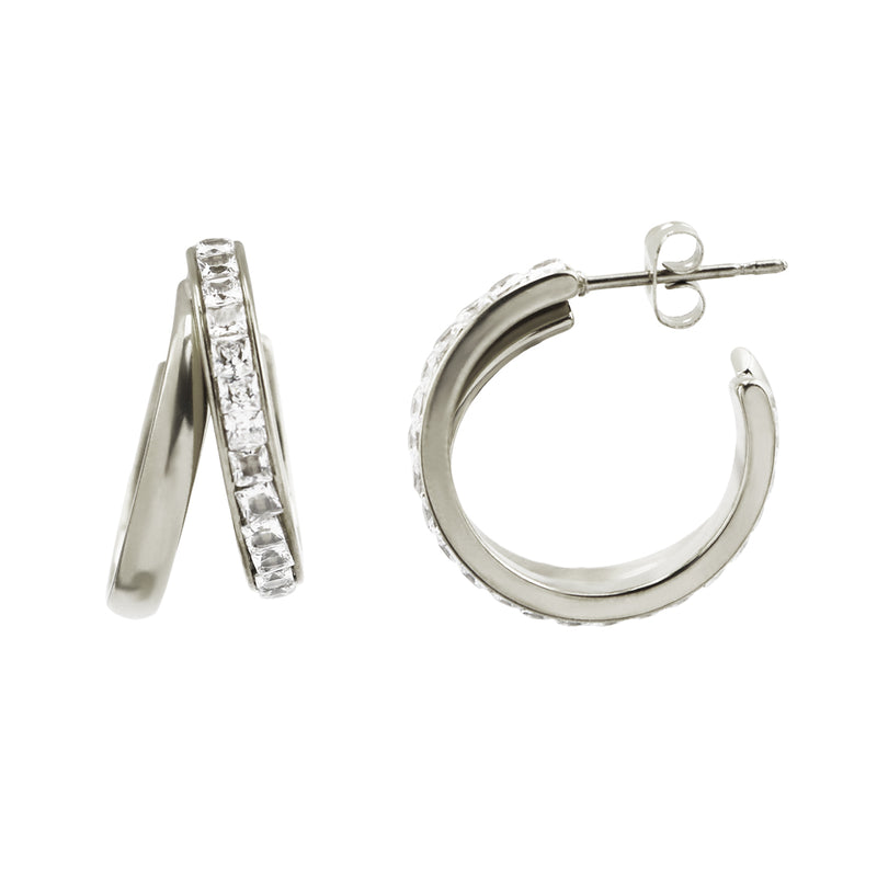 PIERCE Double Hoop Earrings