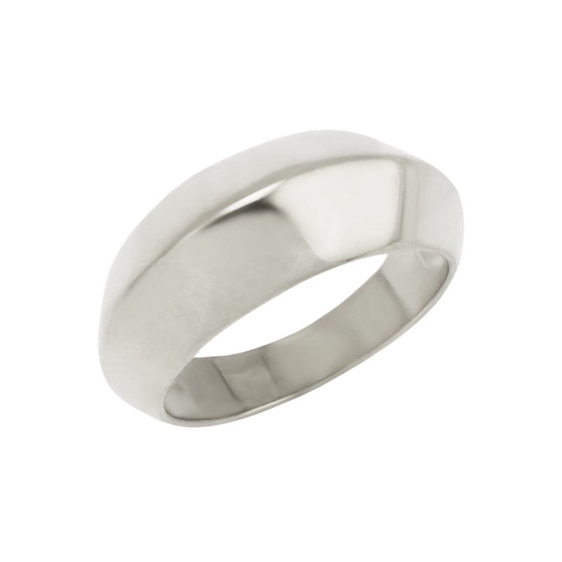 Stainless Steel Point Dome Ring