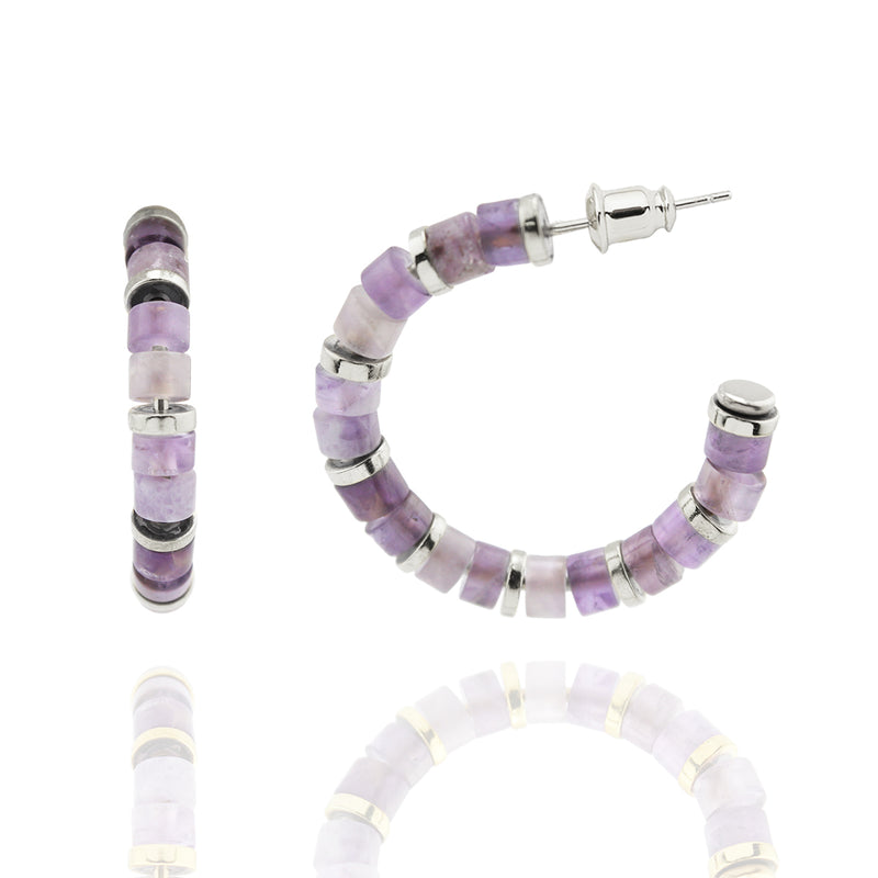 Andie Small Gemstone Hoop